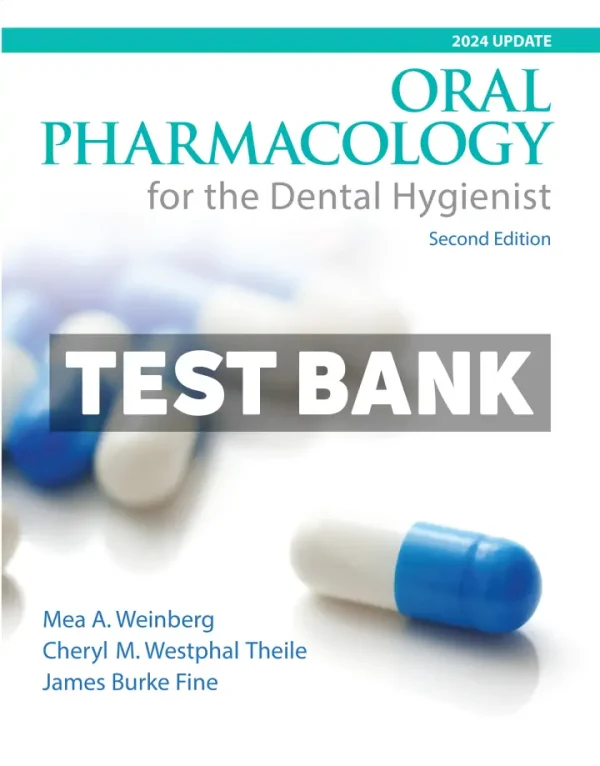 Oral Pharmacology for the Dental Hygienist 2nd Edition Fine Test Bank