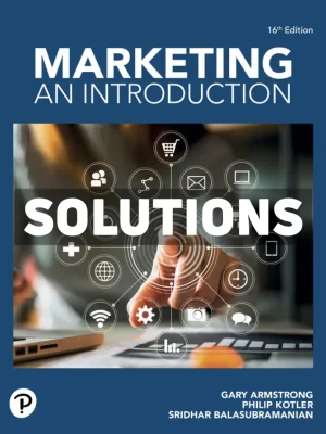 Marketing - An Introduction 16th Edition Armstrong Solutions Manual
