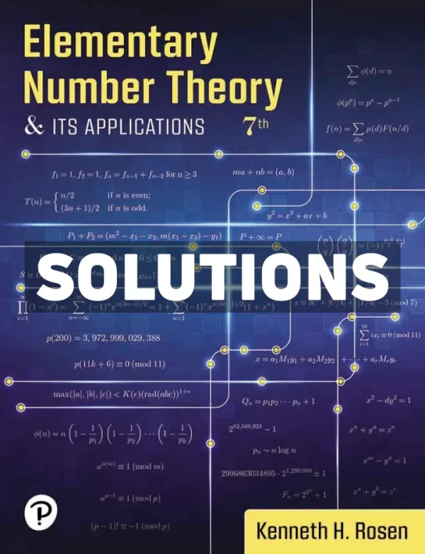 Elementary Number Theory 7th Edition Rosen Solutions Manual