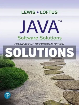 Java Software Solutions 10th Edition Lewis Solutions Manual