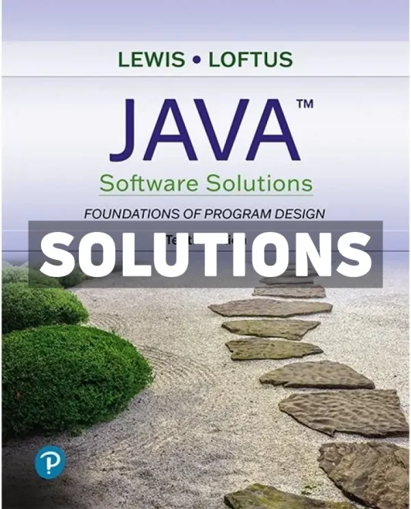 Java Software Solutions 10th Edition Lewis Solutions Manual