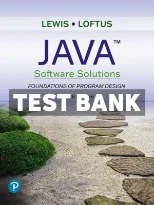 Java Software Solutions 10th Edition Lewis Test Bank