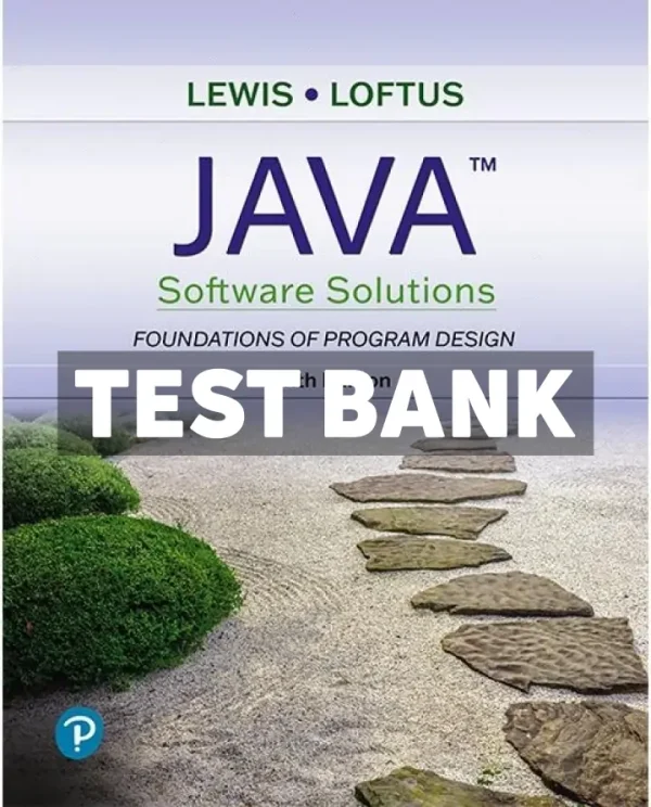 Java Software Solutions 10th Edition Lewis Test Bank