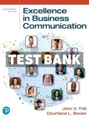 Excellence in Business Communication 14th Edition Thill Test Bank