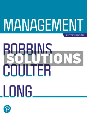 Management 16th Edition Robbins Solutions Manual