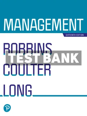 Management 16th Edition Robbins Test Bank