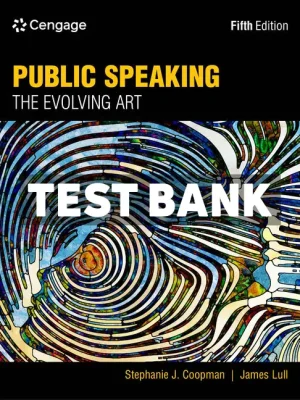 Public Speaking 5th Edition Coopman Test Bank