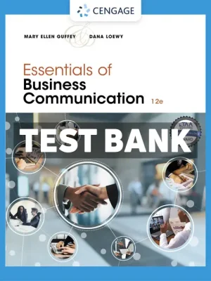 Essentials of Business Communication 12th Edition Guffey Test Bank
