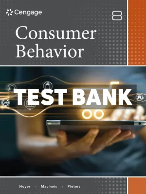 Consumer Behavior 8th Edition Hoyer Test Bank