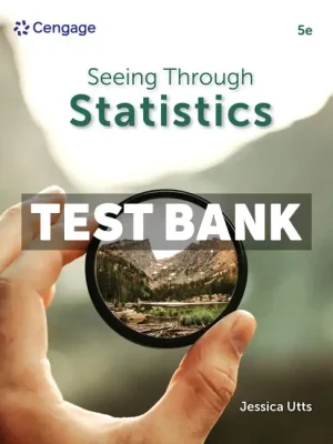 Seeing Through Statistics 5th Edition Utts Test Bank