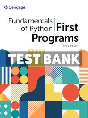 Fundamentals of Python 3rd Edition Lambert Test Bank