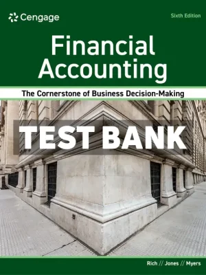 Financial Accounting 6th Edition Rich Test Bank