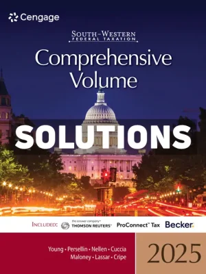 South-Western Federal Taxation 2025 - Comprehensive 48th Edition Young Solutions Manual