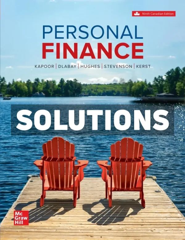 Personal Finance 9th Canadian Edition Kapoor Solutions Manual
