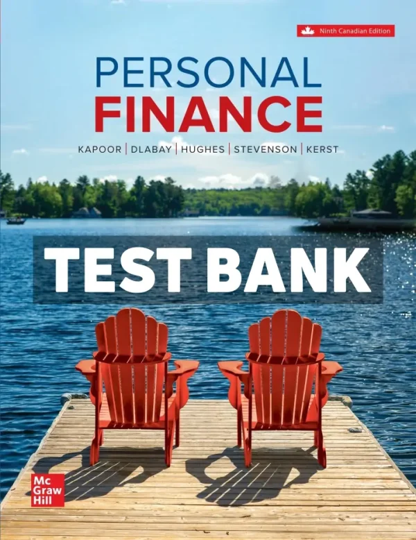 Personal Finance 9th Canadian Edition Kapoor Test Bank