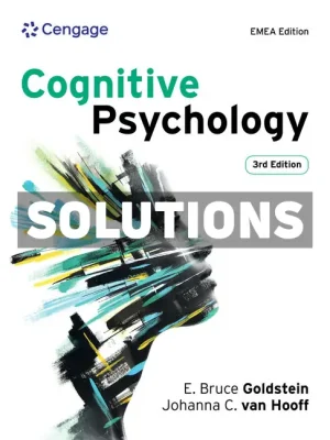 Cognitive Psychology 3rd Edition Goldstein Solutions Manual