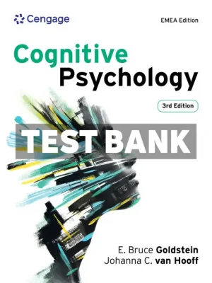Cognitive Psychology 3rd Edition Goldstein Test Bank